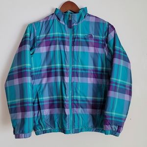 The North Face | Plaid Print Bomber Jacket S